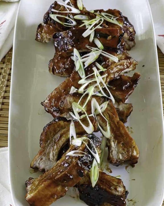 中国排骨 - 煮熟的猪排
